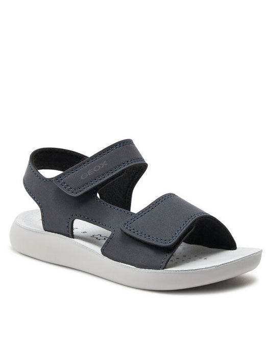 Geox Kids' Lightfloppy J45GQE Dark Blue Adjustable Breathable Comfort Sandals