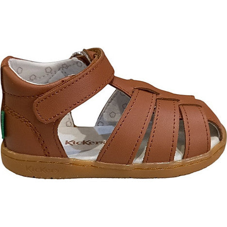 Kickers Boys' Anatomical Brown Sandals: Comfortable, Durable, Perfect for Active Kids