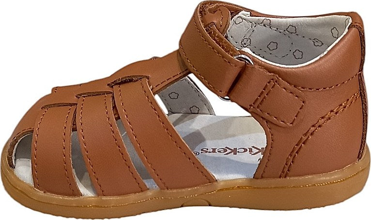 Kickers Boys' Anatomical Brown Sandals: Comfortable, Durable, Perfect for Active Kids
