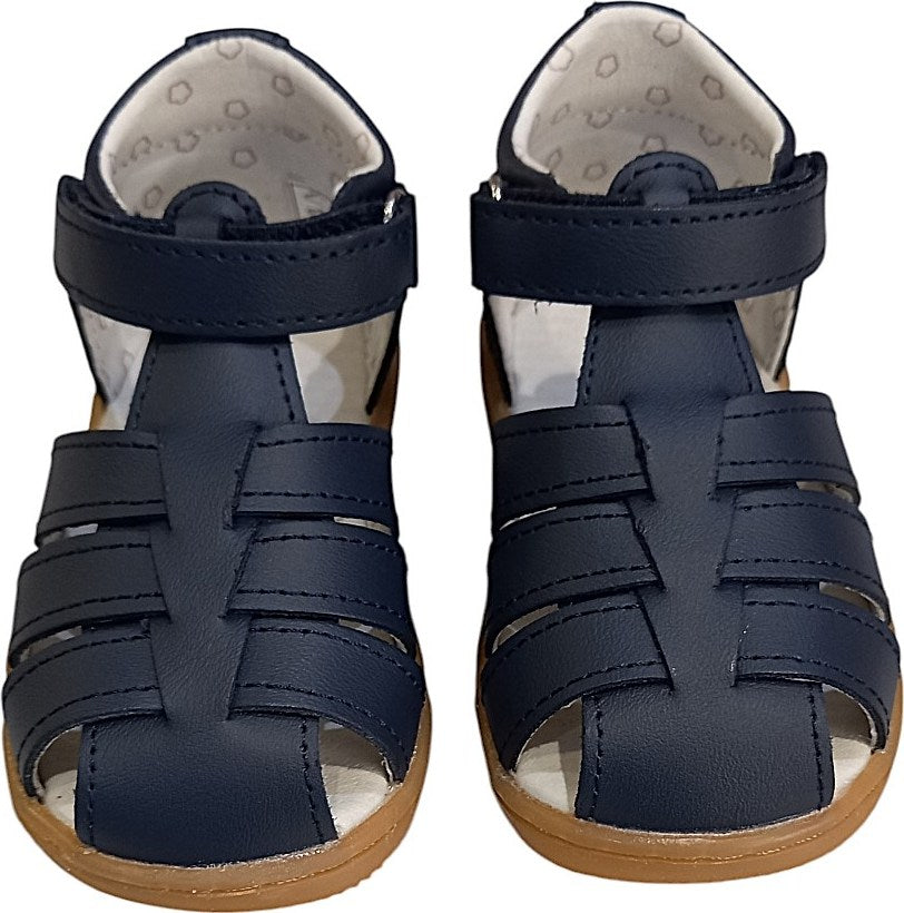 Kickers Anatomical Navy Blue Boys' Sandals with Hook-and-Loop Fastening