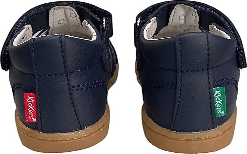 Kickers Anatomical Navy Blue Boys' Sandals with Hook-and-Loop Fastening