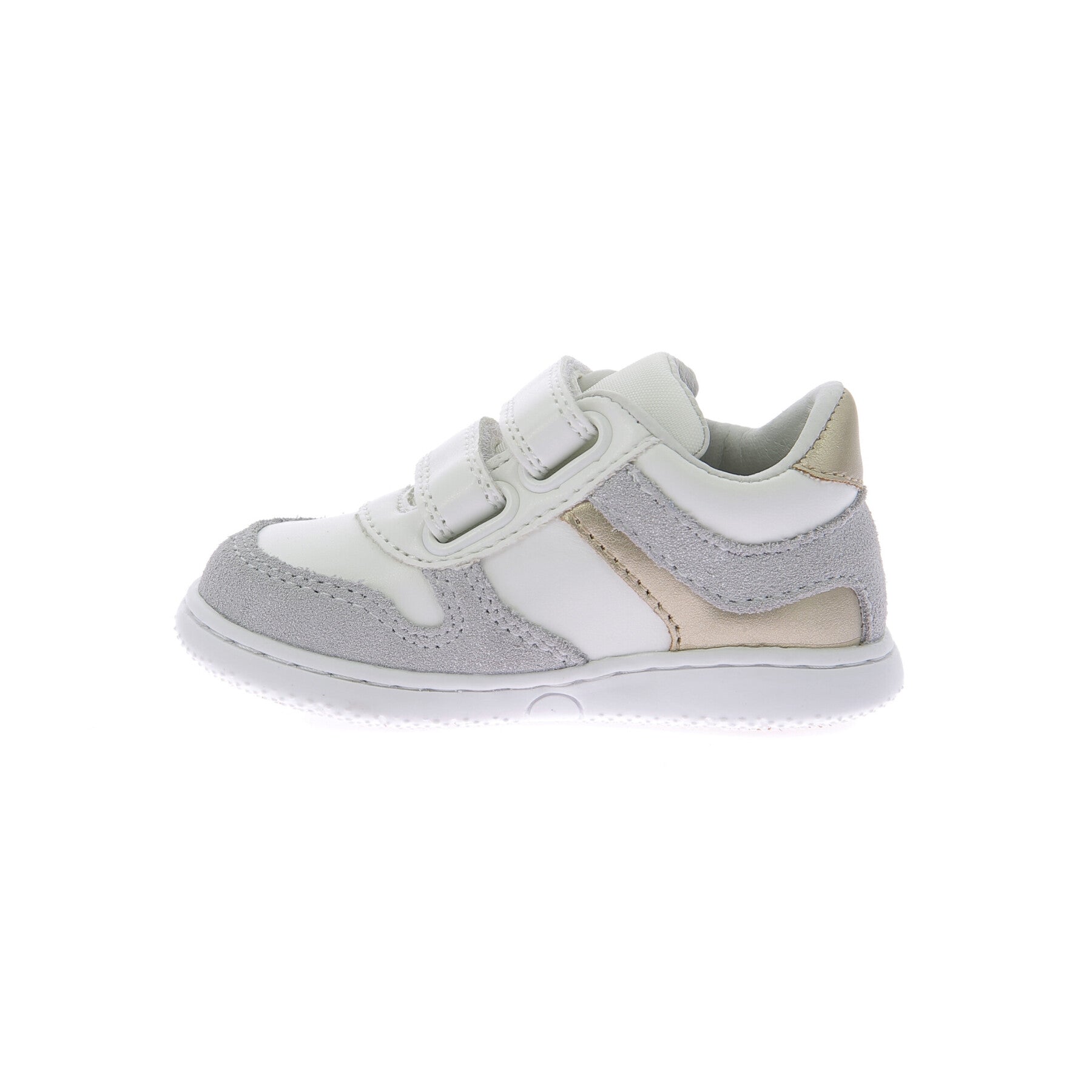 Kickers Kickmotion Silver Baby Girl Trainers - SKU 960554-10-32, Velcro Closure Shoes