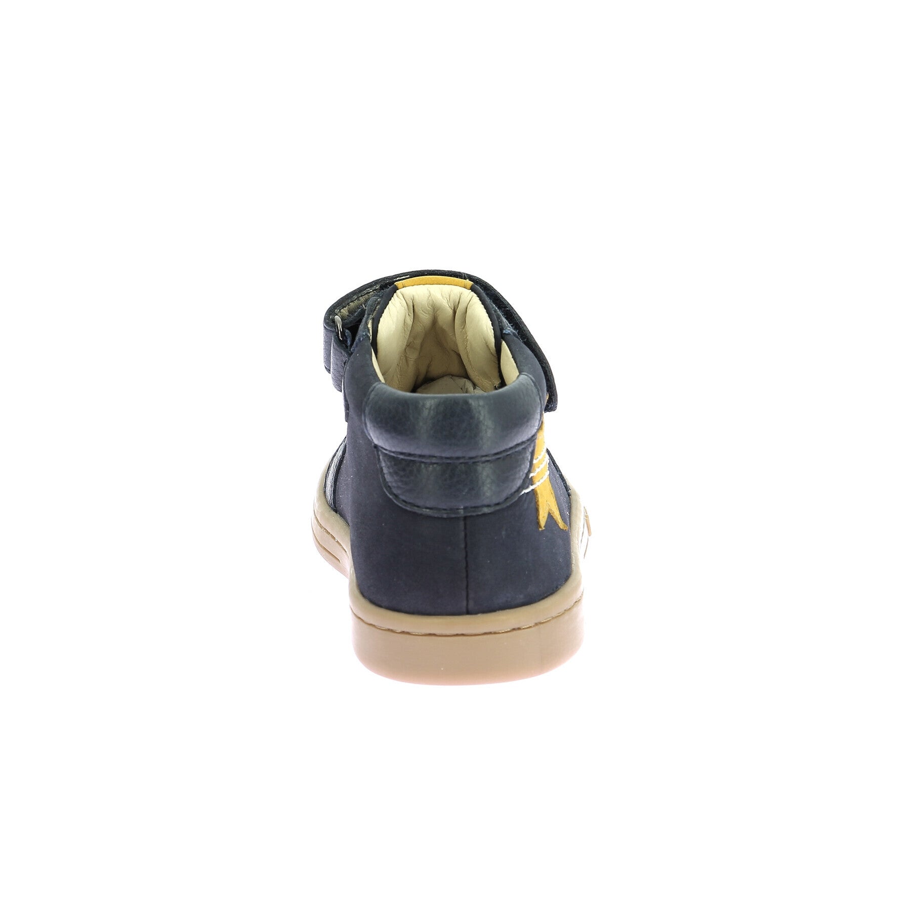 Kickers Tackstari Marine Blue Leather Baby Boy Lace-Up Booties
