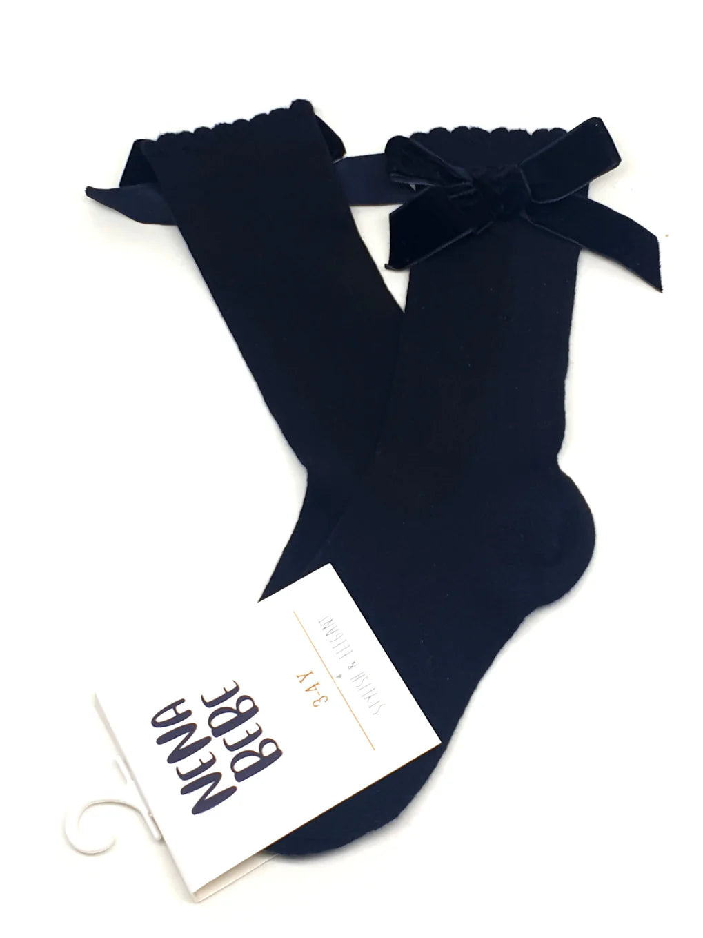 NENA BEBE Ribbed Knee-High Socks for Girls 6008