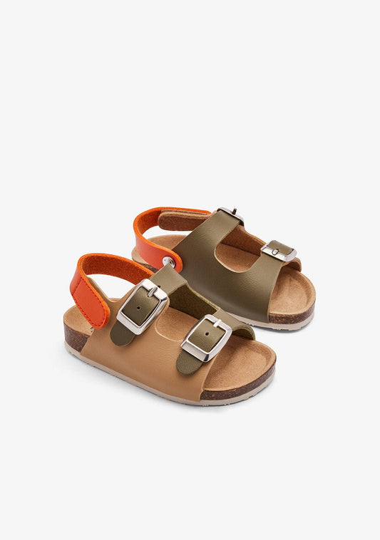 OSITO Multi Buckles Bio Kids Sandals Earth Tone