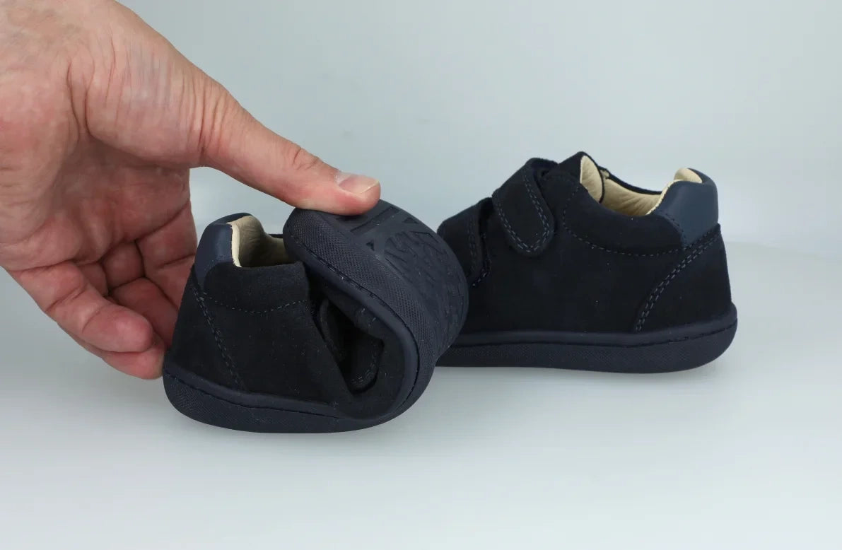 Primigi Boys' Durable Blue First Steps Leather Sneakers - Soft Leather 8900011