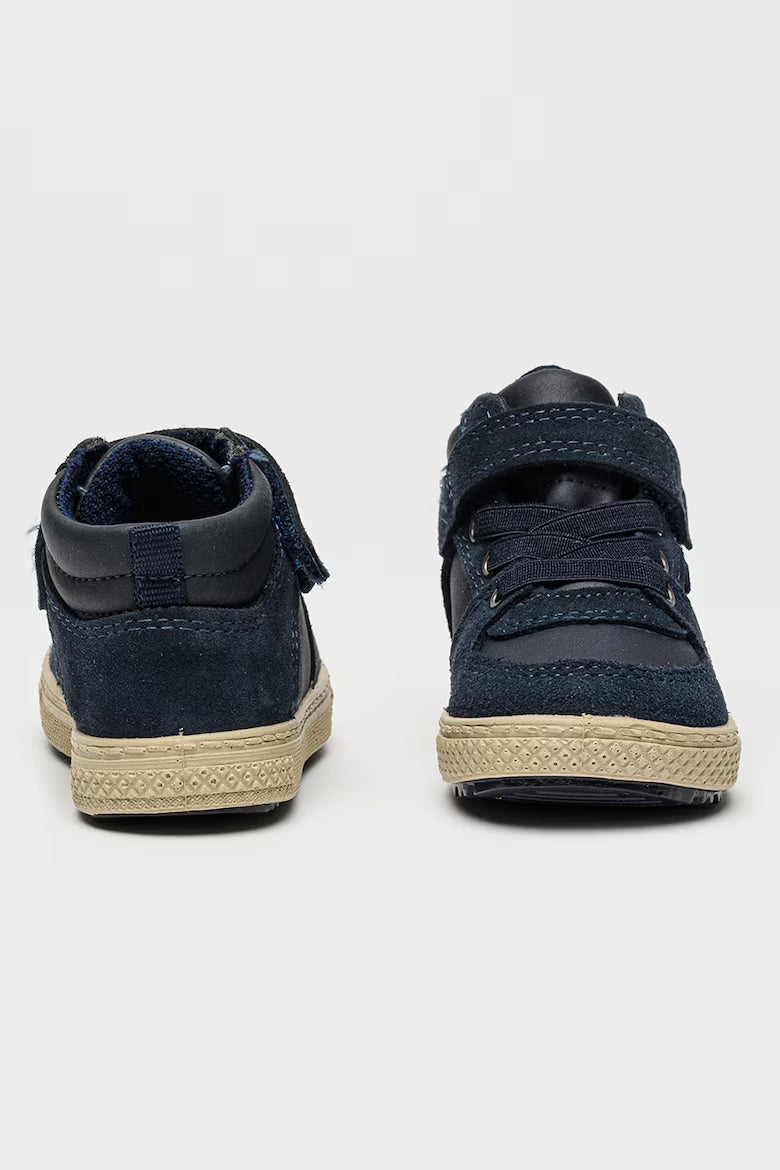 Primigi Boys' Blue First Step High-Top Sneakers - Non-Slip Sole, Removable Insole 8857200