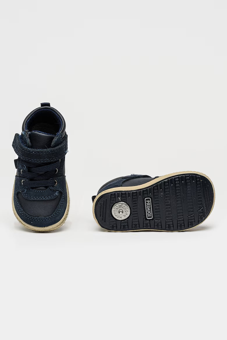 Primigi Boys' Blue First Step High-Top Sneakers - Non-Slip Sole, Removable Insole 8857200