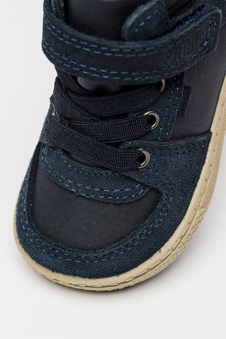 Primigi Boys' Blue First Step High-Top Sneakers - Non-Slip Sole, Removable Insole 8857200