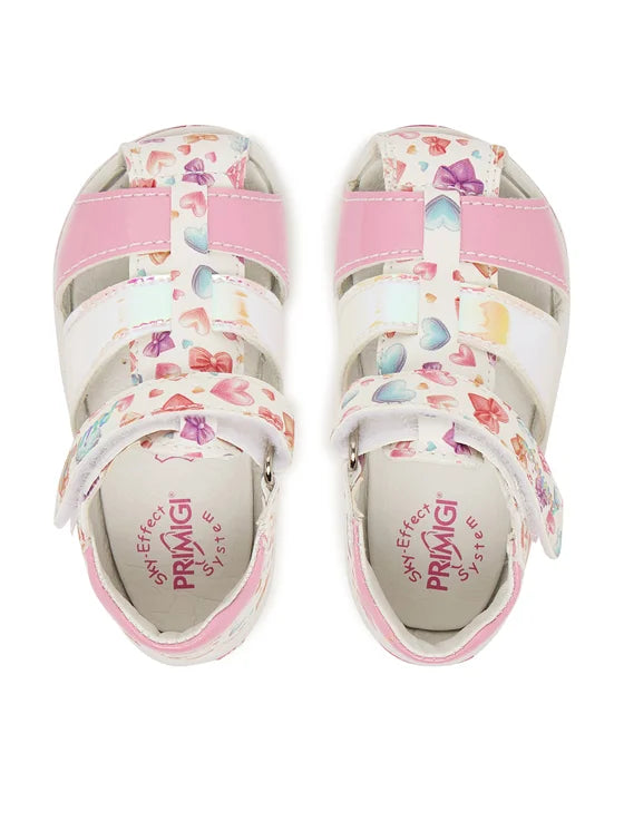Primigi Anatomical First Steps Sandals for girls white and pink 1363566