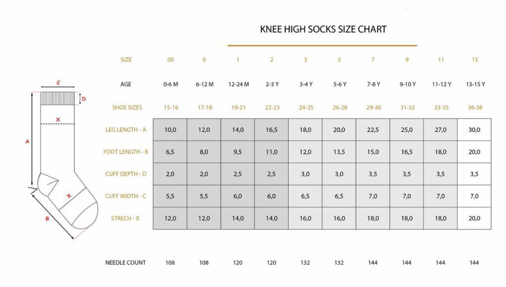 NENA BEBE Ribbed Knee-High Socks for Girls White