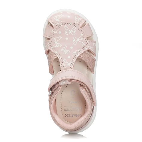 Girls' Geox B Sandal Zapito: Comfortable, Breathable, Lightweight Pink Sandals for Kids
