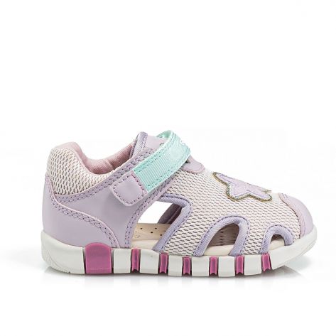 Geox B Sandal Iupidoo Girl Pink/Lilac Breathable Comfort Kid's Shoes