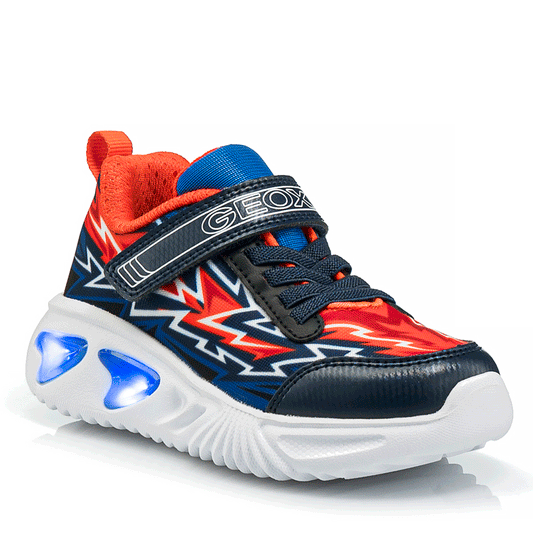 Geox J Assister Boy Kid's Sneakers with Lights and Breathable Waterproof Sole
