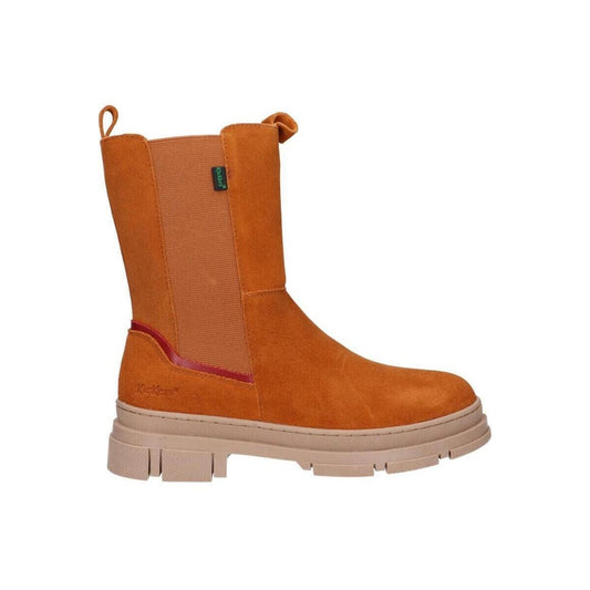 Women's Durable Leather Ankle Boots with Rubber Sole - Kick Goz Style