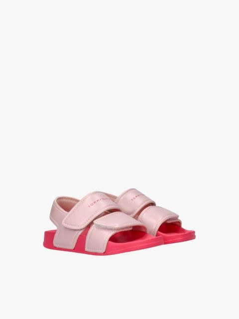 Tommy Hilfiger Kids' Pink Hook-and-Loop Adjustable Sport Sandals
