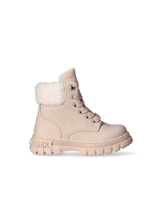 Tommy Hilfiger Kids' Lace-Up Outdoor Boots with Signature Logo T1A5-34042-1628500