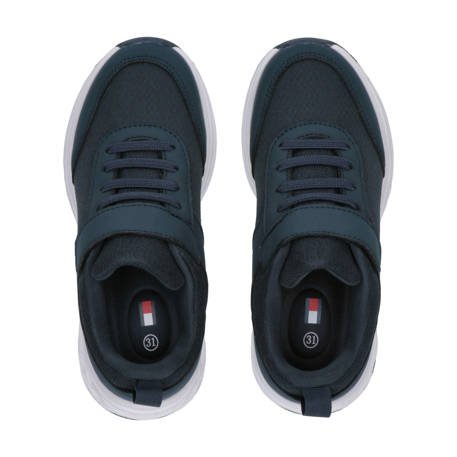 Tommy Hilfiger Kids' Blue Sneakers with Velcro & Elastic Laces (T3X9-34115-1845)
