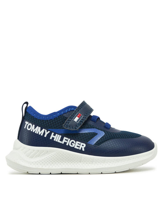Tommy Hilfiger Kids' Dark Blue Athletic Sneakers with Easy Velcro Straps
