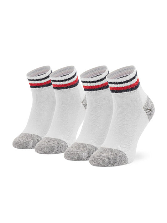 Tommy Hilfiger Kids' Essential White Cotton Blend Crew Socks 100001501