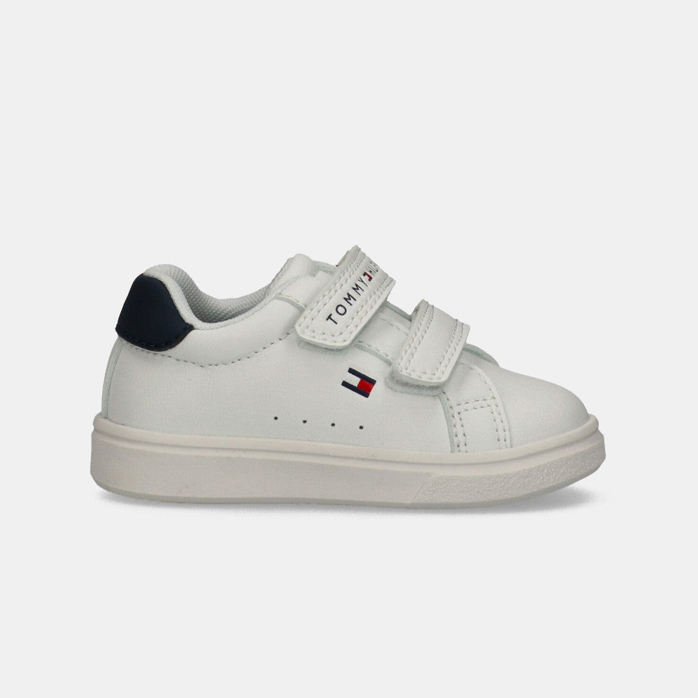 Tommy Hilfiger White Boys Sneakers with Velcro T1X9 34338