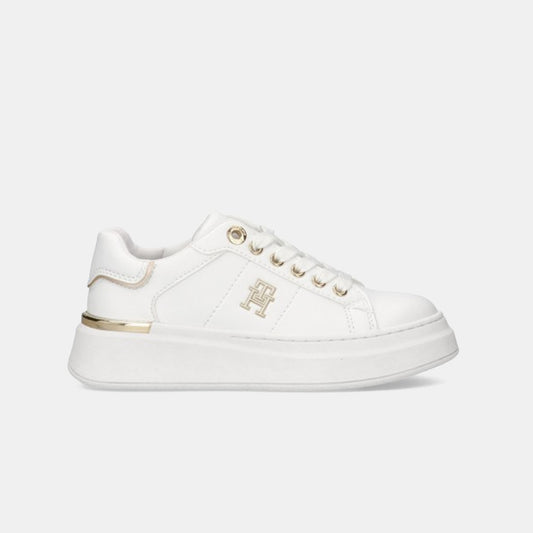 Tommy Jeans Kids' White Low-Cut Lace-Up Sneaker - Stylish Everyday Comfort