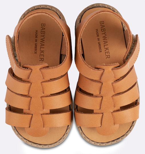 Babywalker GR0082 Beige Leather Baptism Sandals for Girls, Elegant & Comfortable